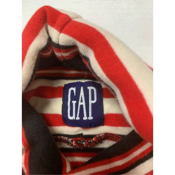 Vintage GAP Turtleneck Striped Sweater - Picture 5 of 8